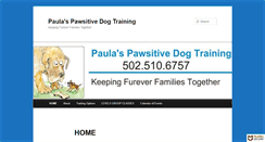 Desktop Screenshot of paulaspawsitivedogtraining.com