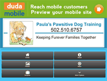 Tablet Screenshot of paulaspawsitivedogtraining.com